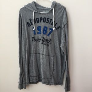 Aeropostale Long Sleeve Grey Hoodie